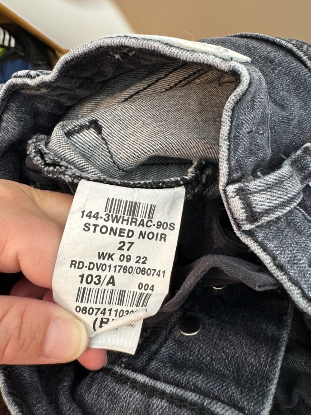 Re/Done Black Denim Women’s - Picture 7 of 8